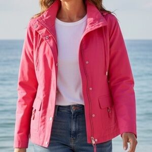 Pink Studio Works zip up jacket lined Small petite
